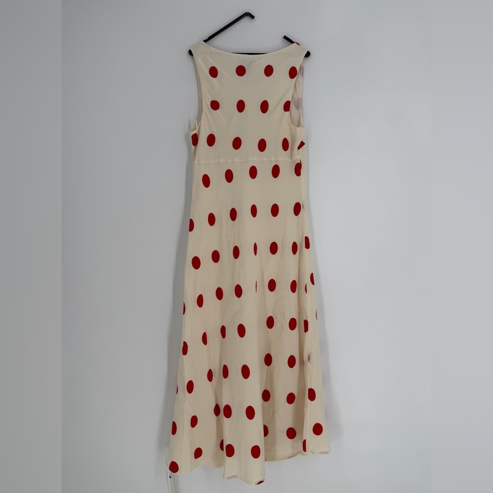 Reformation Iro Midi Dress In Carmona Dot - Picture 7 of 8